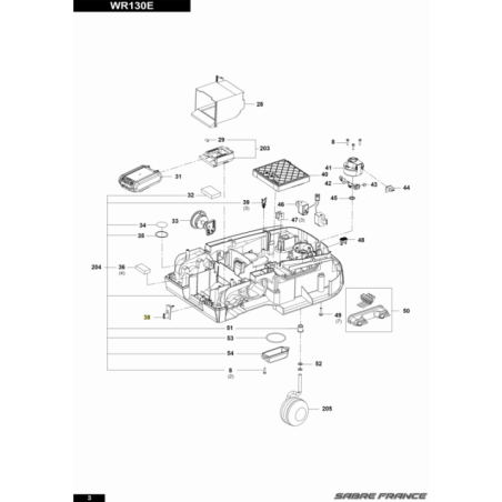 Connecteur usb pour tondeuse robot Worx (WR50036905) | Motoculture-Distri-Piece.Fr