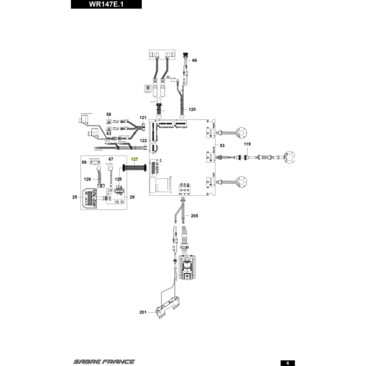 Cable de transfert des donnees pour tondeuse robot Worx (WR50041081) | Motoculture-Distri-Piece.Fr