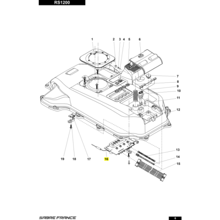 Carte electronique avec ecran pour tondeuse robot Sarp (S8010181501) | Motoculture-Distri-Piece.Fr