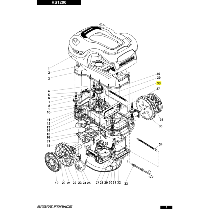 Faisceau de capteur de fil perimetrique pour tondeuse robot Sarp (S8060030301) | Motoculture-Distri-Piece.Fr