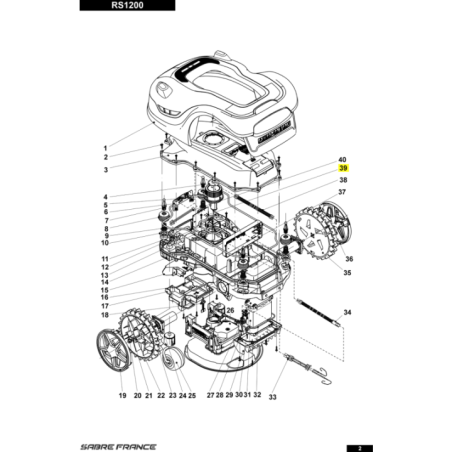 Carte multi-fonctions pour tondeuse robot Sarp (S8060053501) | Motoculture-Distri-Piece.Fr