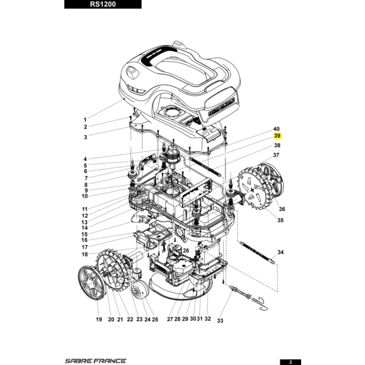 Carte multi-fonctions pour tondeuse robot Sarp (S8060053501) | Motoculture-Distri-Piece.Fr